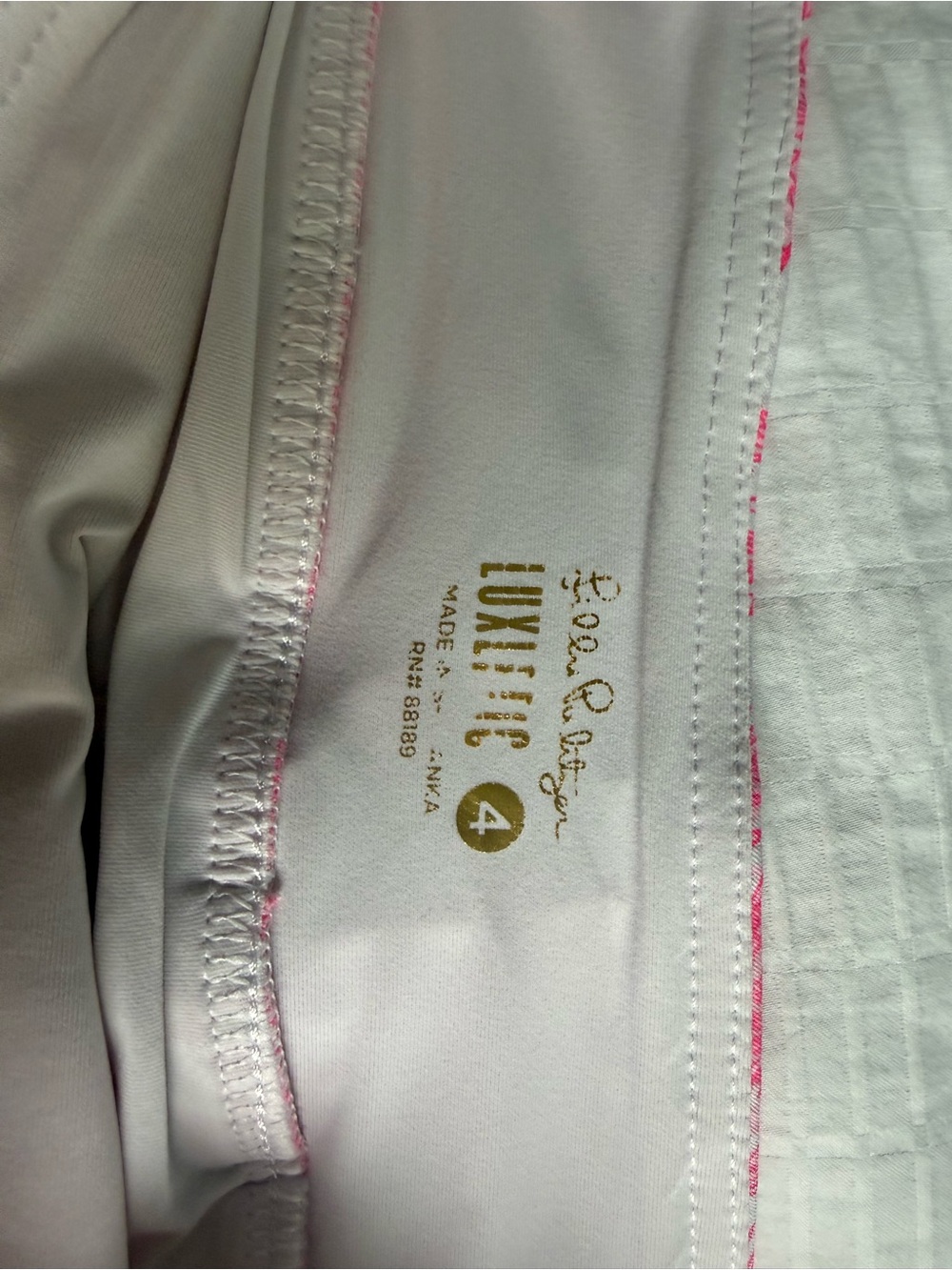 Lilly Pulitzer Pink and White Toile Print Skater Skirt - Picture 5 of 6